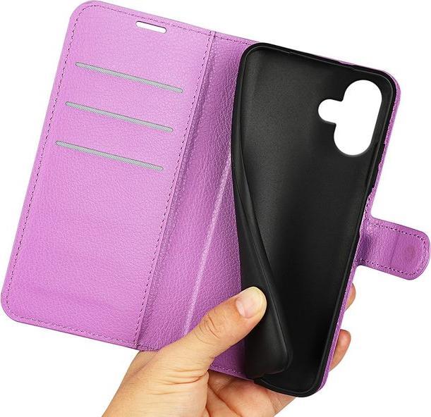Actual product image MU Classic Litchi Leather Bookcover Series (Apple iPhone 16)