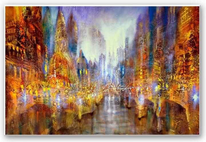 Produktbild Trenddeko Schmucker - Lichterstadt (100 x 70 cm)