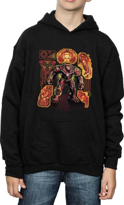 Immagine prodotto Avengers Infinity War Hulkbuster Blueprint Felpa con Cappuccio Ragazzi (140, 146)