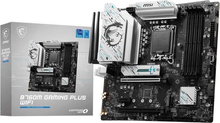 Produktbild MSI B760M GAMING PLUS WIFI (LGA 1700, Intel B760, mATX)