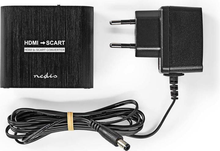 Nedis Convertisseur HDMI ™ | Entrée HDMI™ | Péritel femelle | 1 voie | 480i | 18 Gbps | Métal | Anthracite (0.06 m, HDMI)