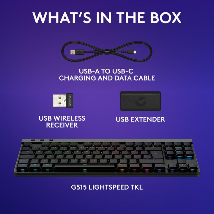 Actual product image Logitech G G515 Lightspeed TKL (CH, Wireless)