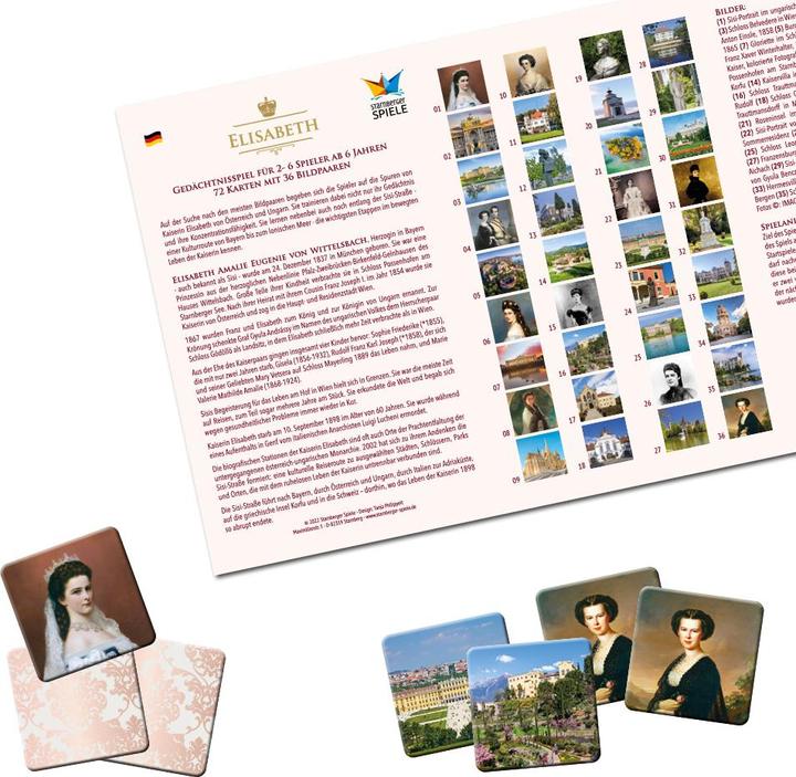Produktbild Starnberger Spiele Memospiel Elisabeth (Auf den Spuren von Kaiserin Sisi) (Deutsch)