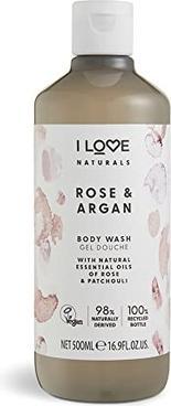 Produktbild I Love Naturals Rose & Argan Body Wash mit ätherischen Ölen 500ml (500 ml)