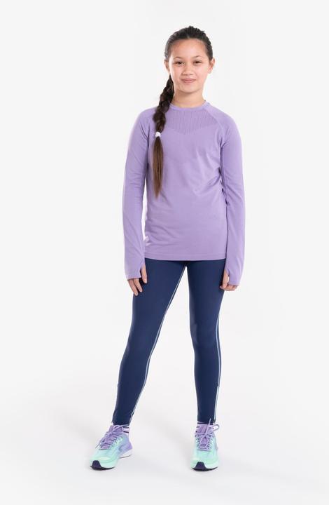 Produktbild Kiprun Lauftights lang Kinder Reissverschluss - Dry+ 900 dunkelblau/grün (6, 7, 8)