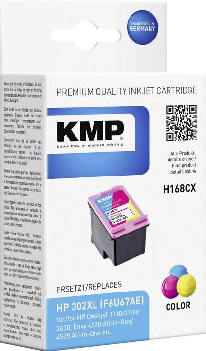 H168CX Kompatibel mit HP 302XL (M, C, Y)