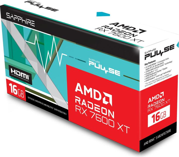 Immagine prodotto Sapphire Pulse AMD Radeon RX 7600 XT (16 GB)
