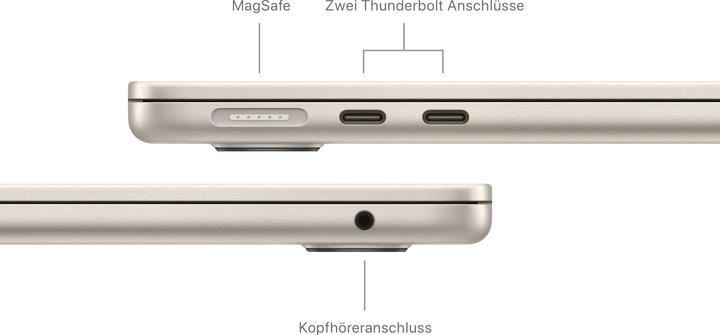 Produktbild Apple MacBook Air – 2024 (13.60", M3, 16 GB, 1000 GB, CH)