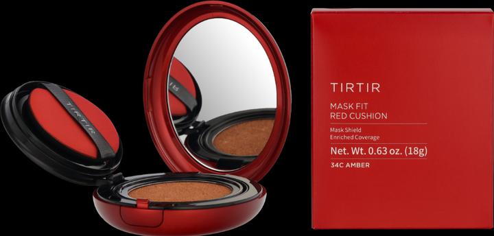 Produktbild TirTir Mask Fit Red Cushion Foundation Full Coverage Weightless Skin Fit (#34C Amber)