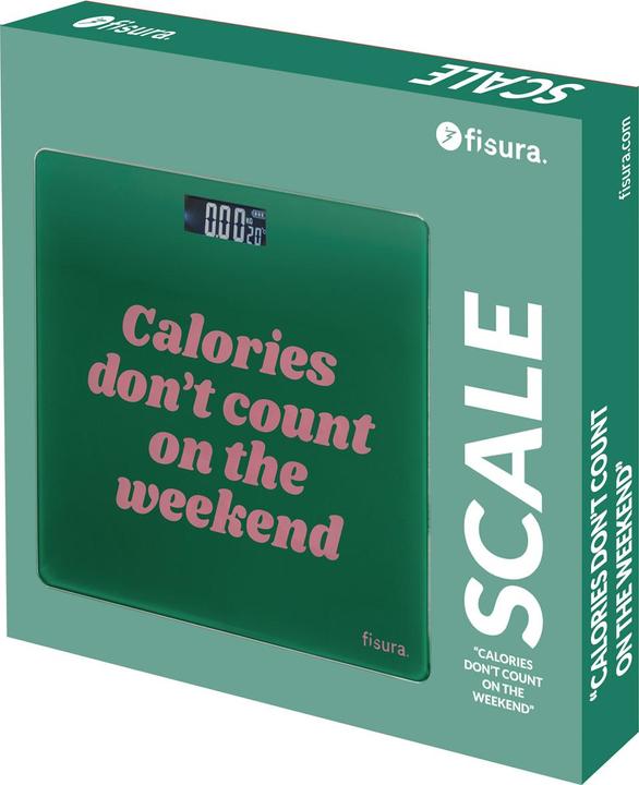 Image du produit Fisura Waage Calories dont count on the weekend (180 kg)
