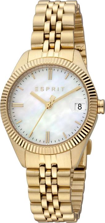 Esprit Armbanduhr Madison date, Gold (Analoguhr, 30 mm)