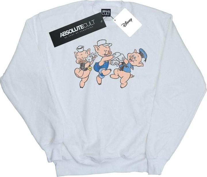Actual product image Disney Boys Three Little Pigs Having Fun Sweatshirt (128)