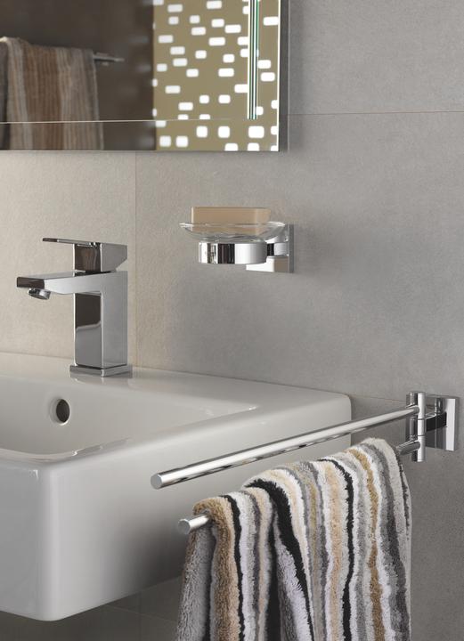 Produktbild Grohe Start Cube QuickFix Seifenschale mit Halter, klebbar, chrom