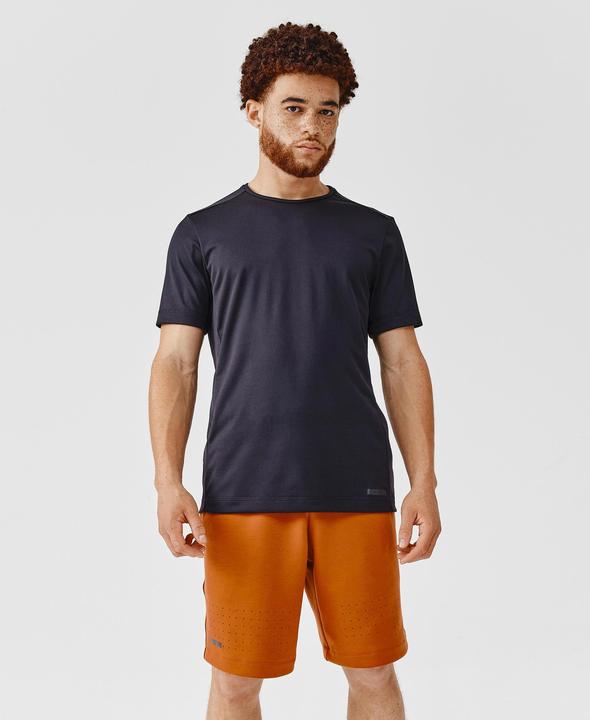 Produktbild Kalenji Laufshirt kurzarm Herren atmungsaktiv - KIPRUN 100 Dry schwarz (M)