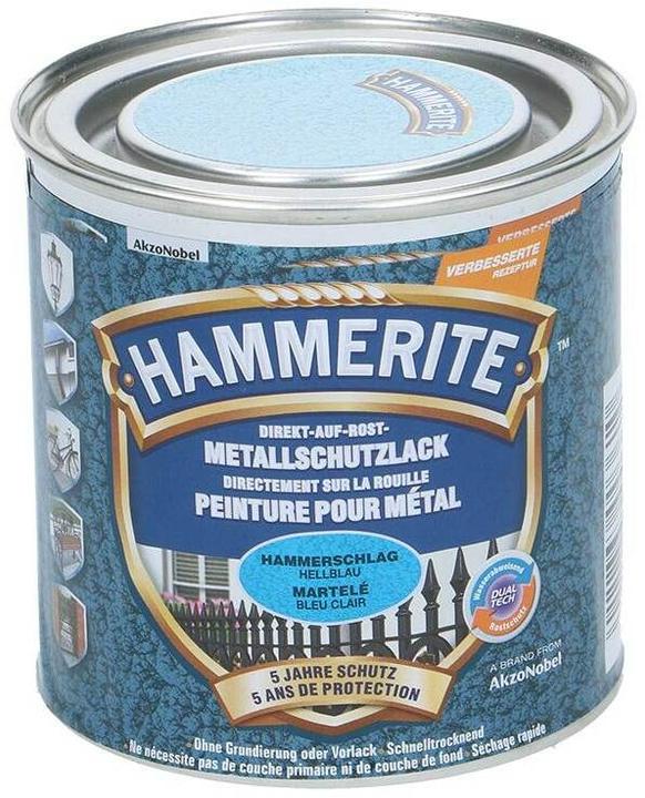 Actual product image Hammerite Metal protective lacquer hammer blow (250 ml, Light blue)