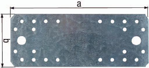 Produktbild Alberts Flachverbinder 180 x 40 mm, sendzimirverzinkt, 1 Stck (Flachverbinder, 50 Stk.)
