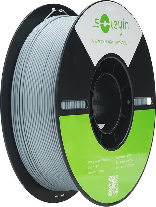 Produktbild Creality Filament Soleyin Ultra-PLA Grau 1.75 mm 1.29 kg (PLA, 1.75 mm, 1290 g, Grau)