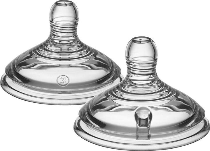 Tommee Tippee Easi-Vent Teat Baby Bottle Attachment Round Fast Flow