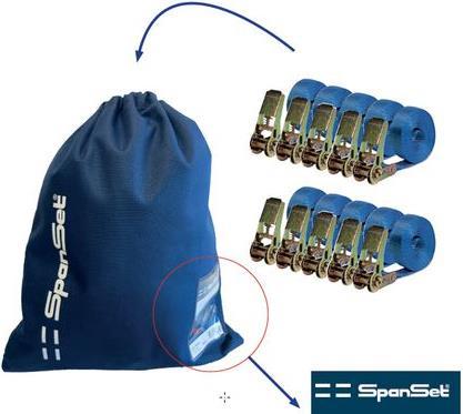 SpanSet Set de sangles de cerclage 10 pcs.