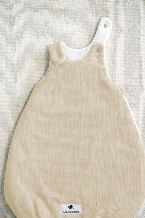 Immagine prodotto Julius Zöllner Sacco a pelo Baby All Year in mussola Sand Gr. 62/68 (68 cm)