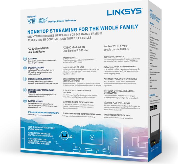 Immagine prodotto Linksys Router a rete MR7350