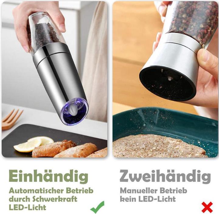 Actual product image Hermex Electric Pepper Mill Automatic Spice Mill Electronic Mill (Salt, Pepper)