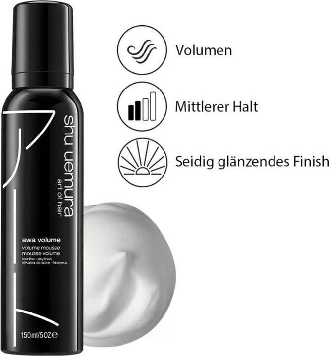 Actual product image Shu Uemura Awa Volume Volume Mousse (150 ml, Volume foam)