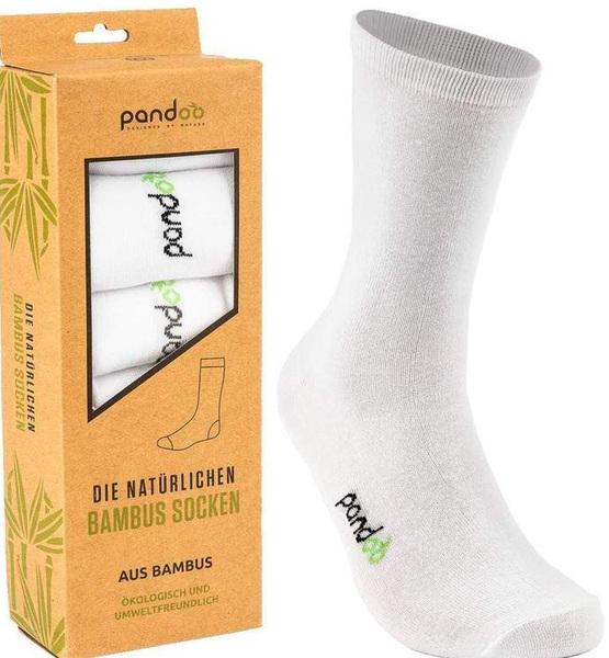Actual product image Pandoo Bamboo suit socks, 6 pieces, 43-46, white (pack of 6, 43 - 46)