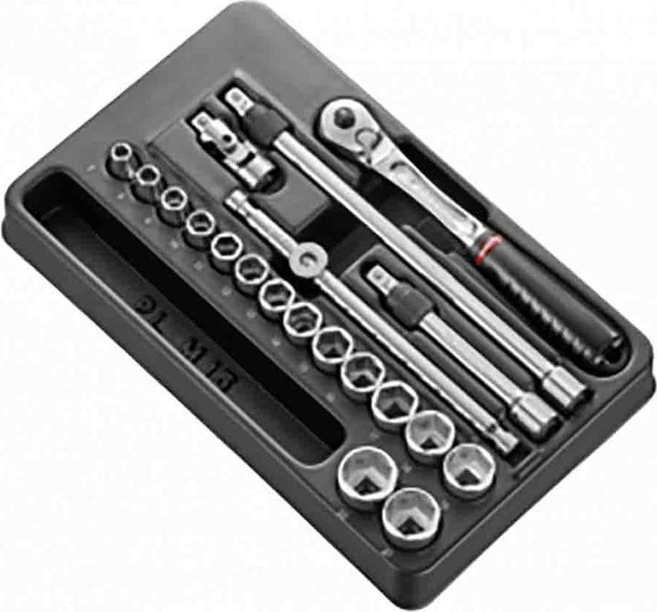 Actual product image Facom Socket set, 20-piece, 3/8 inch, square, type socket module