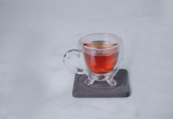 Immagine prodotto Moonstone Sottobicchiere in vetro Alba grigio scuro (1 x, Sottobicchiere in vetro)