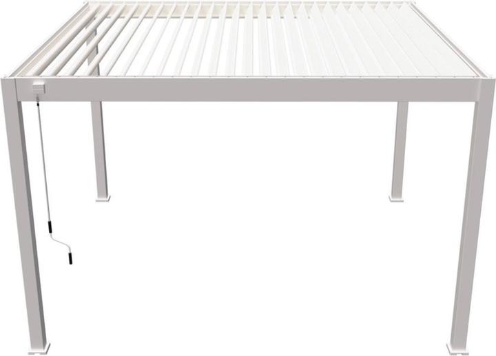 Immagine prodotto Weide Pergola Deluxe Plus 4x4m con tetto a doghe bianco (400 cm, 400 cm)