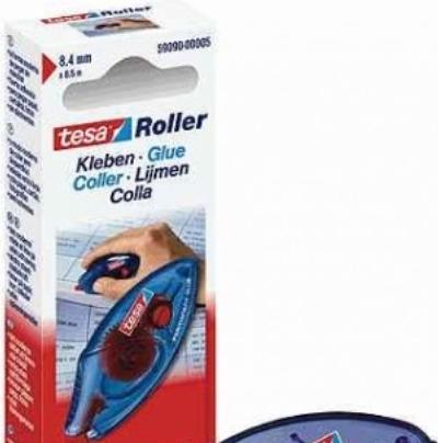 Actual product image tesa Disposable adhesive roller Permanent ecoLogo