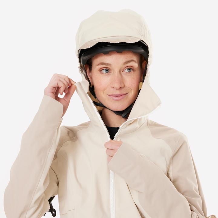 Actual product image Rockrider Bicycle rain jacket MTB Expl 700 ladies beige (L)