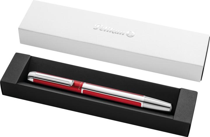 Immagine prodotto Pelikan Penna stilografica PURA P40 Bordeaux M confezione regalo (Argento, Bordeaux, 1 x)