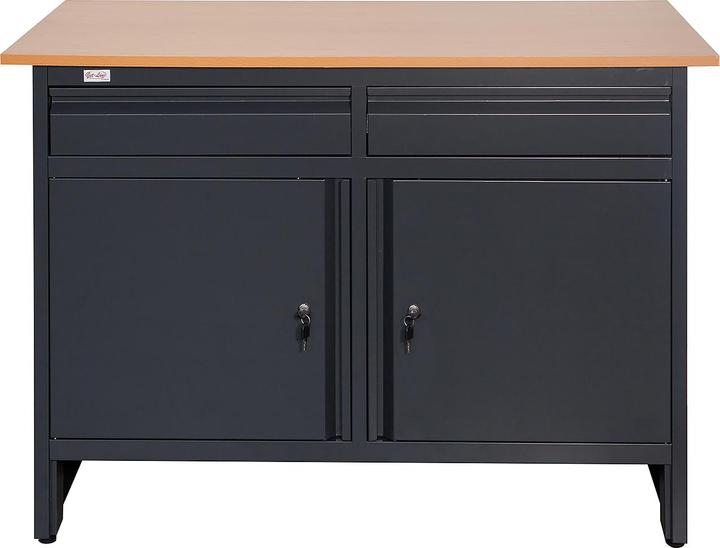 Actual product image Jet-Line Workbench SMOLENSK anthracite 120 cm (120 cm, 60 cm)
