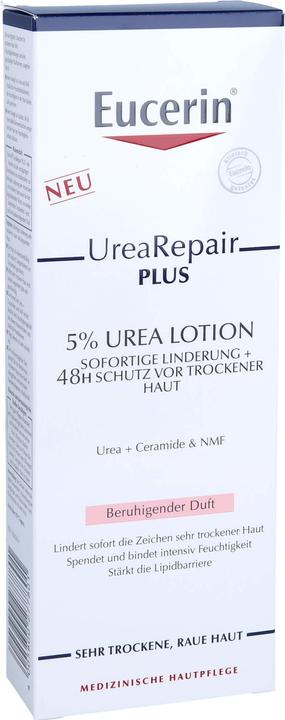 Immagine prodotto Eucerin UreaRepair PLUS Lozione al 5 % con fragranza lenitiva (Lozione corpo, 250 ml)