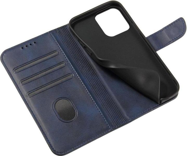 Image du produit Hurtel Etui magnétique avec rabat et porte-monnaie - bleu (Samsung Galaxy S24+)