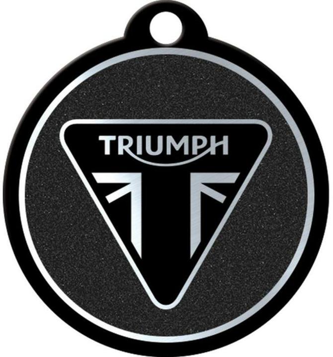 Image du produit Nostalgic-Art Merchandising Nostalgic Art Porte-clés Triumph Ø 4 cm, noir, Motif