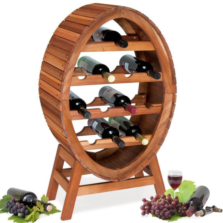 Image du produit Casaria Casier à vin en bois (90 x 50 x 30 cm)