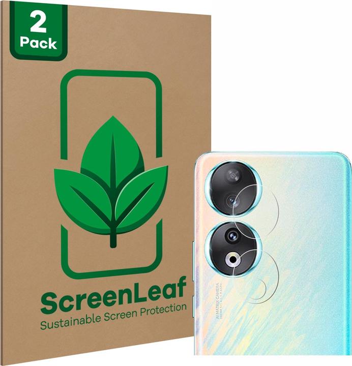 Actual product image ScreenLeaf Protective film sustainable screen protector screen protector film clear transparent (2 Piece, LG L90)