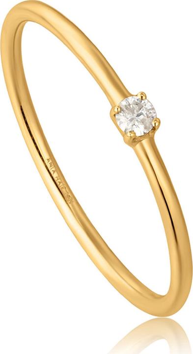 Actual product image Ania Haie 14kt Gold Solitaire Diamond Ring (54, 585/14 K Gold)