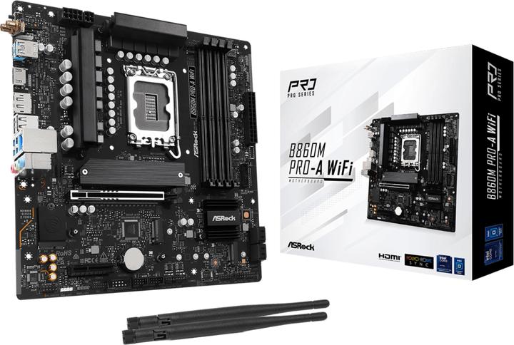 Produktbild AsRock B860M Pro-A WiFi DDR5 Intel S retail (LGA 1851, Intel B860, mATX)