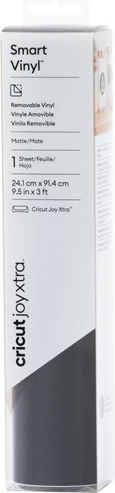 Cricut Vinylfolie Joy Xtra Smart ablösbar 24.1 x 91.4 cm, Schwarz