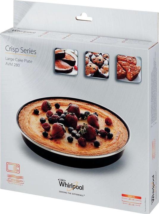 Actual product image Whirlpool AVM280, Dish, Black, Metal, CE, 280 mm, 280 mm