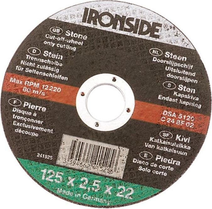 Actual product image Ironside Cutting disc for stone 125 x 2.5 mm bore 22mm