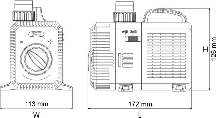 Actual product image SunSun 5200l/h40W SuperEco Fish Pond Pump submersible filter pump CTP-5800