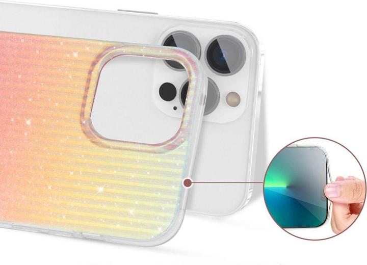 Immagine prodotto Kingxbar Travel Series Custodia elegante e di lusso per iPhone 13 Pro Arancione (Sunset) (Apple iPhone 13 Pro)