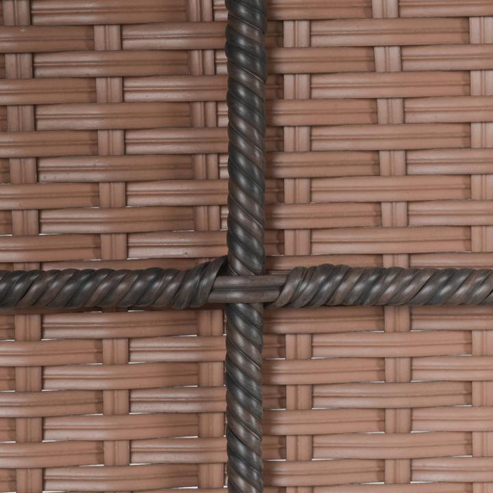 Produktbild Outsunny Polyrattan Schaukelstuhl mit Kissen