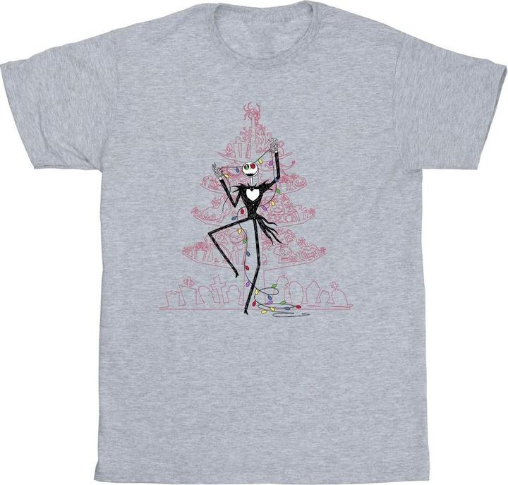 Immagine prodotto Disney The Nightmare Before Christmas Tree Pink Maglietta Uomo (M)