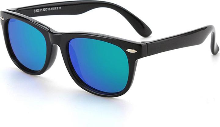 Produktbild Techsuit - Sunglasses Polarised (D802) - for Kids Between 3-6 Years, UV Protection - Black / Green